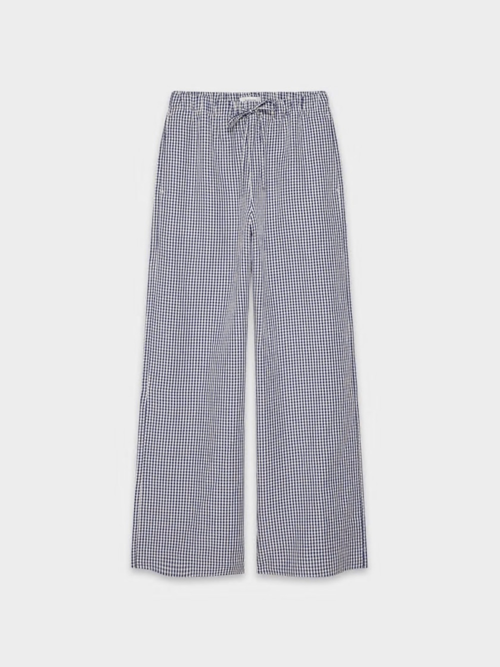 Aritzia Lodge Gingham Pants - Navy/White